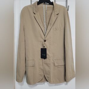 2000s Vintage Levi's Beige Lightweight Blazer Size M